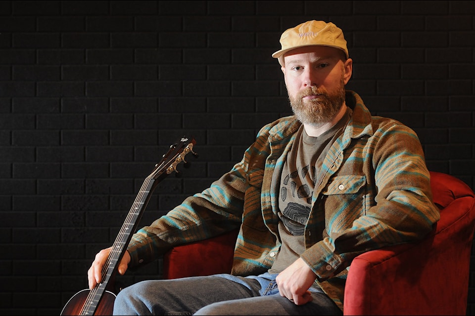 Andrew Christopher is pictured in his home studio on Jan. 9, 2025.