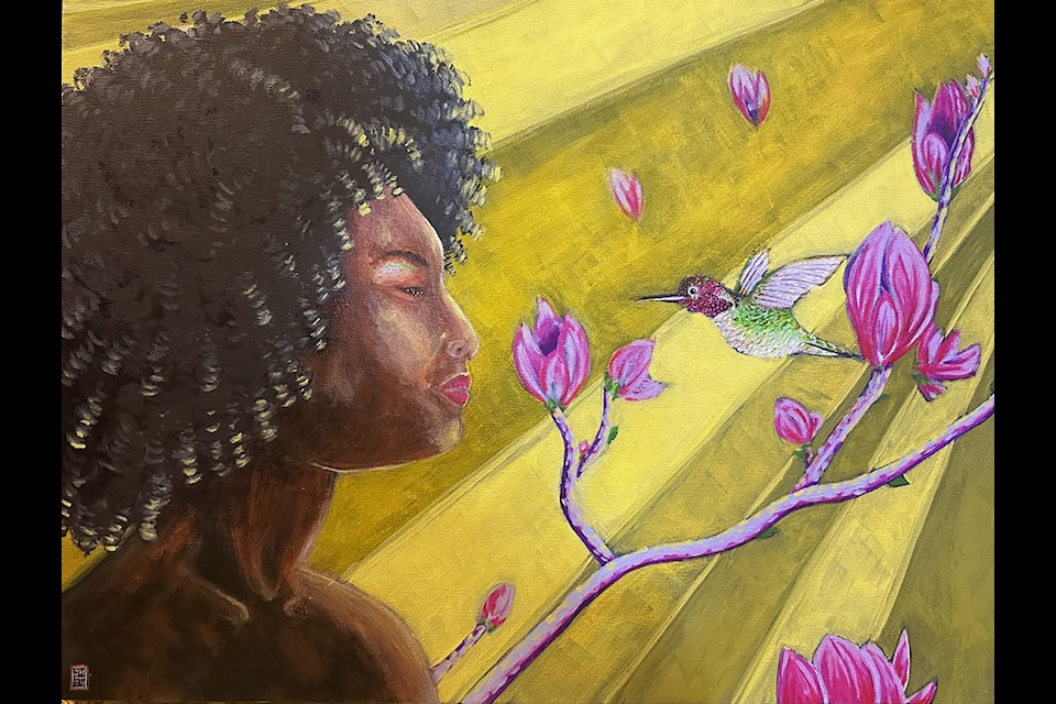 'Sun Kissed' acrylic painting by Josh Henrie.