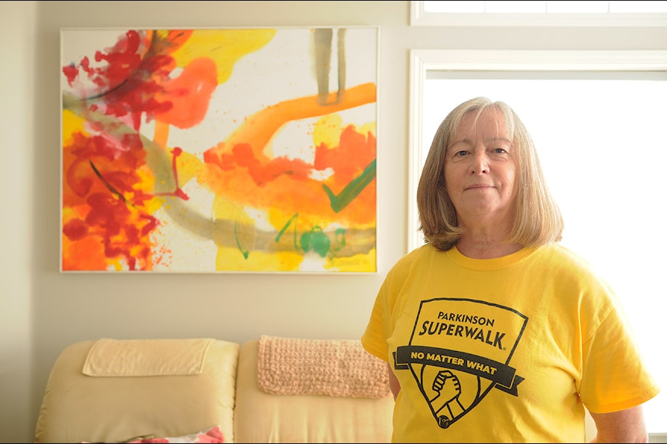 Christine Jewell is the co-ordinator for the Parkinson SuperWalk in Chilliwack taking place on Sept. 6, 2025. Her husband, Jim, who had the disease also with Lewy body dementia died in 2021.