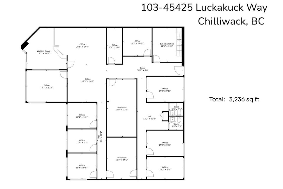 The space at 103-45425 Luckakuck Way is up for lease and being considered by the Chilliwack School District for a new program that aims to get kids back into classrooms. 