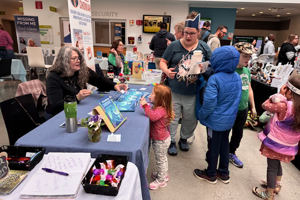 Hundreds of book lovers took in the inaugural Chilliwack Book Festival on May 10, 2025. The event filled the atrium at UFV Chilliwack, and hosted about two dozen authors, most of whom are from Chilliwack and the wider Lower Mainland area. 