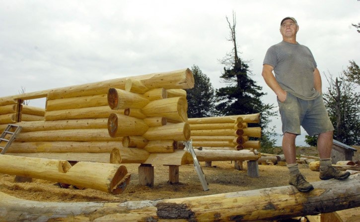 Keith Ollenberger is the owner of Log Homes Canada. JENNA HAUCK/ PROGRESS