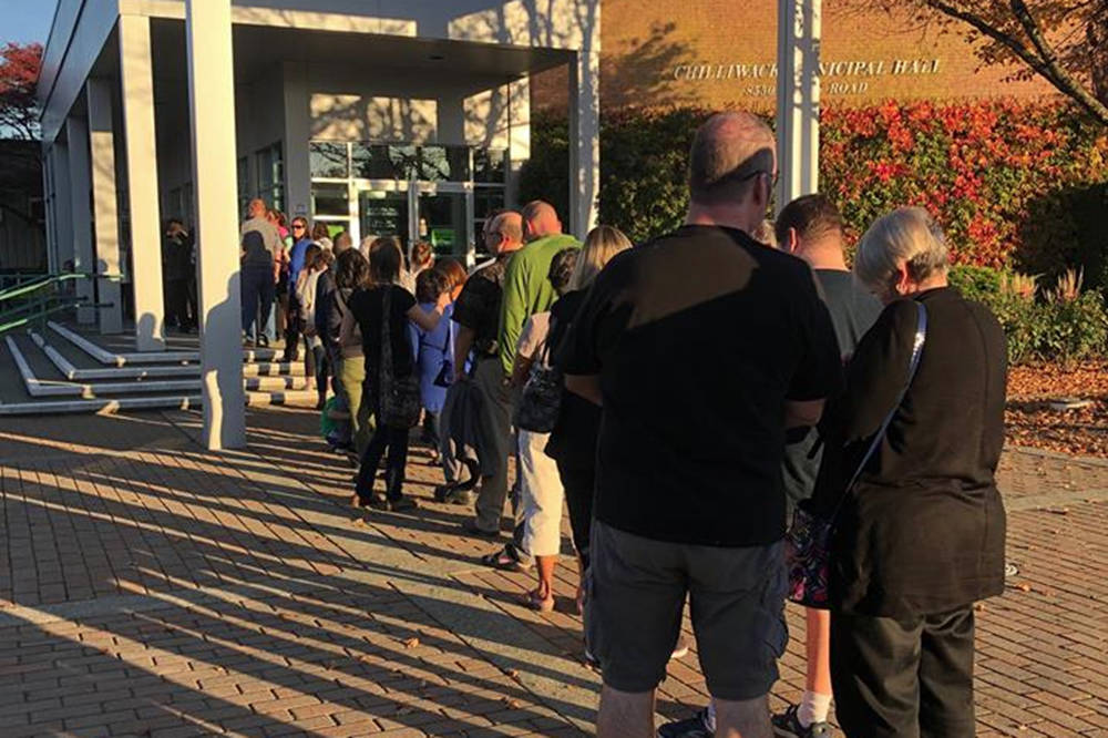 Heavy turnout at advance poll in Chilliwack