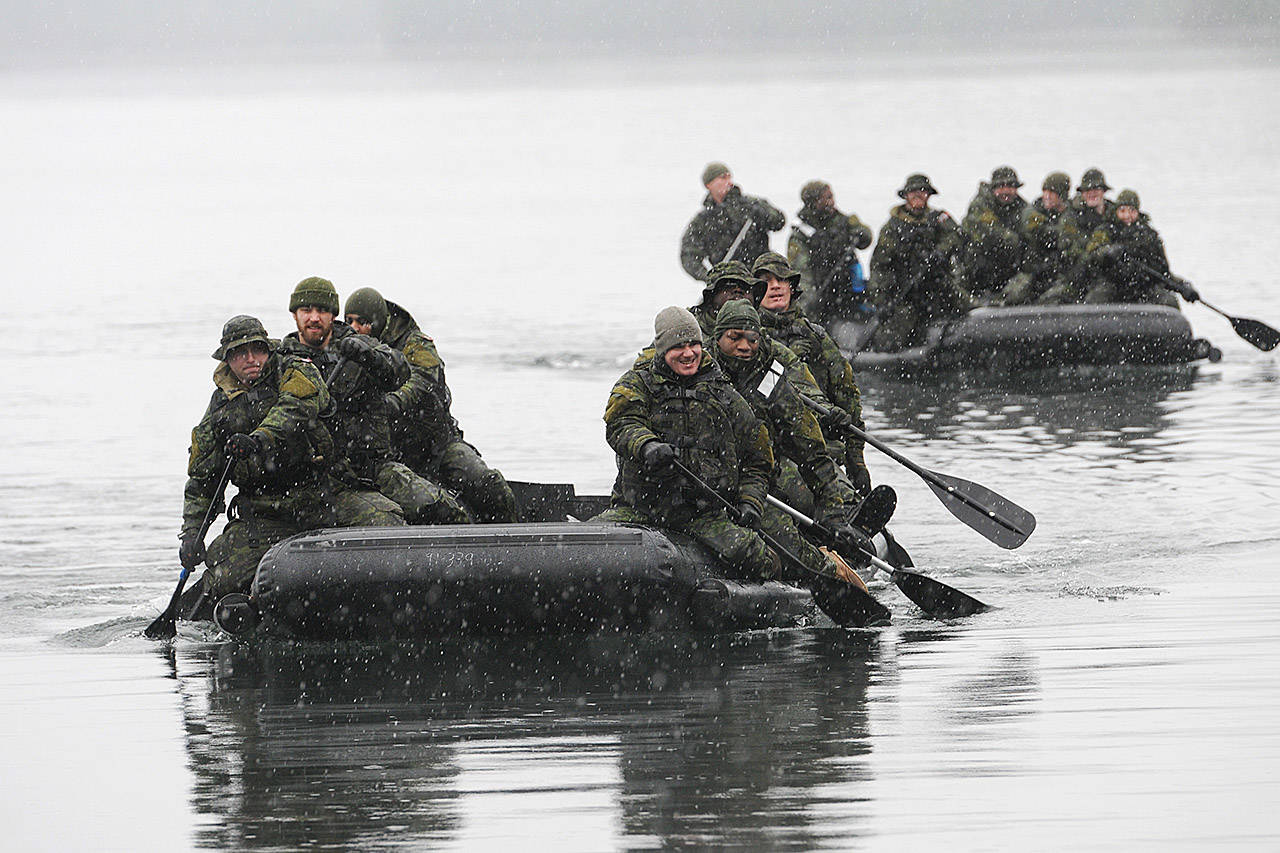 WATCH: Military engineers gather to build bridges in Chilliwack