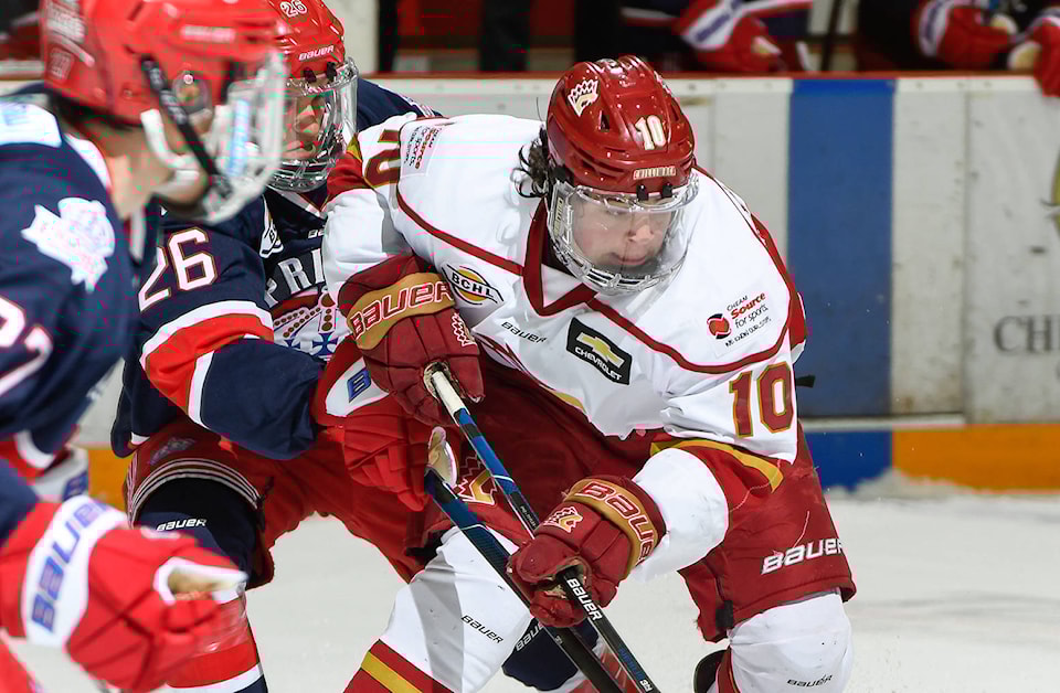 Chilliwack Chief Sasha Teleguine breaks the ice with first BCHL goal