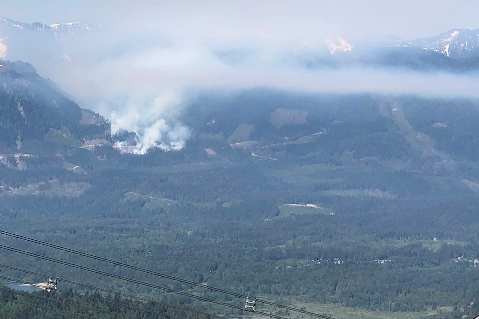 B.C. Wildfire Services shows a fire on Chehalis Forest Service Road as of Sunday, May 16, 2021. (BC Fire Services)