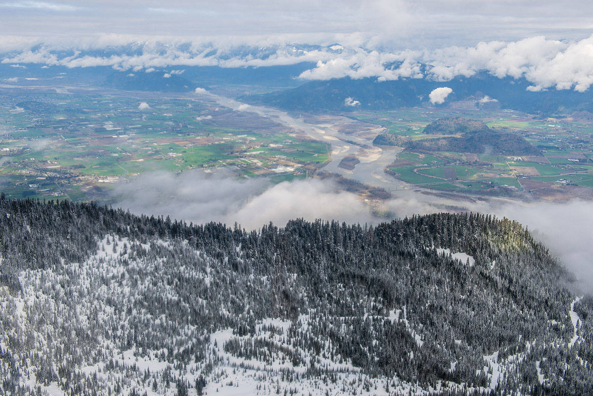 Looking out over the Fraser Valley from Chipmunk Ridge from the proposed Bridal Veil Mountain Resort. (BVMR)