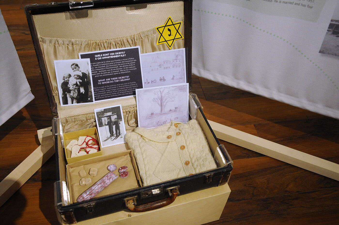 There are several replica pieces for children to touch and feel in the interactive exhibition Tell Me A Story! Youth Literature and the Holocaust at the Chilliwack Museum . (Jenna Hauck/ Chilliwack Progress)