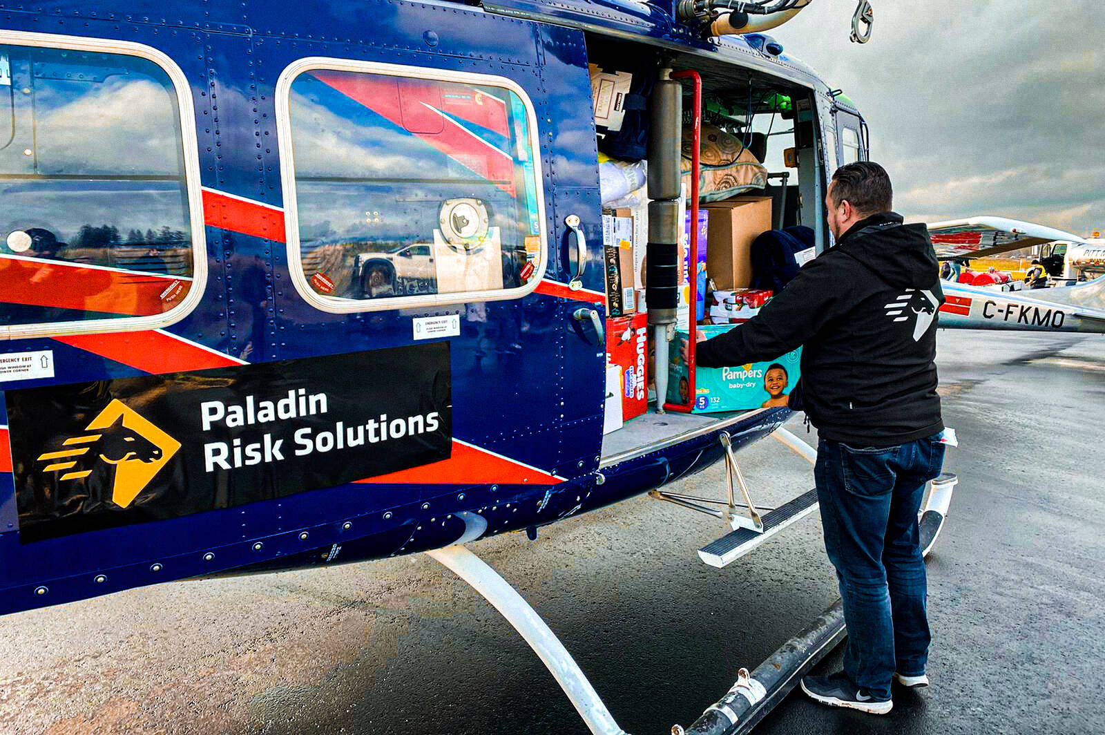 Security company airlifts food and supplies in Hope The Chilliwack