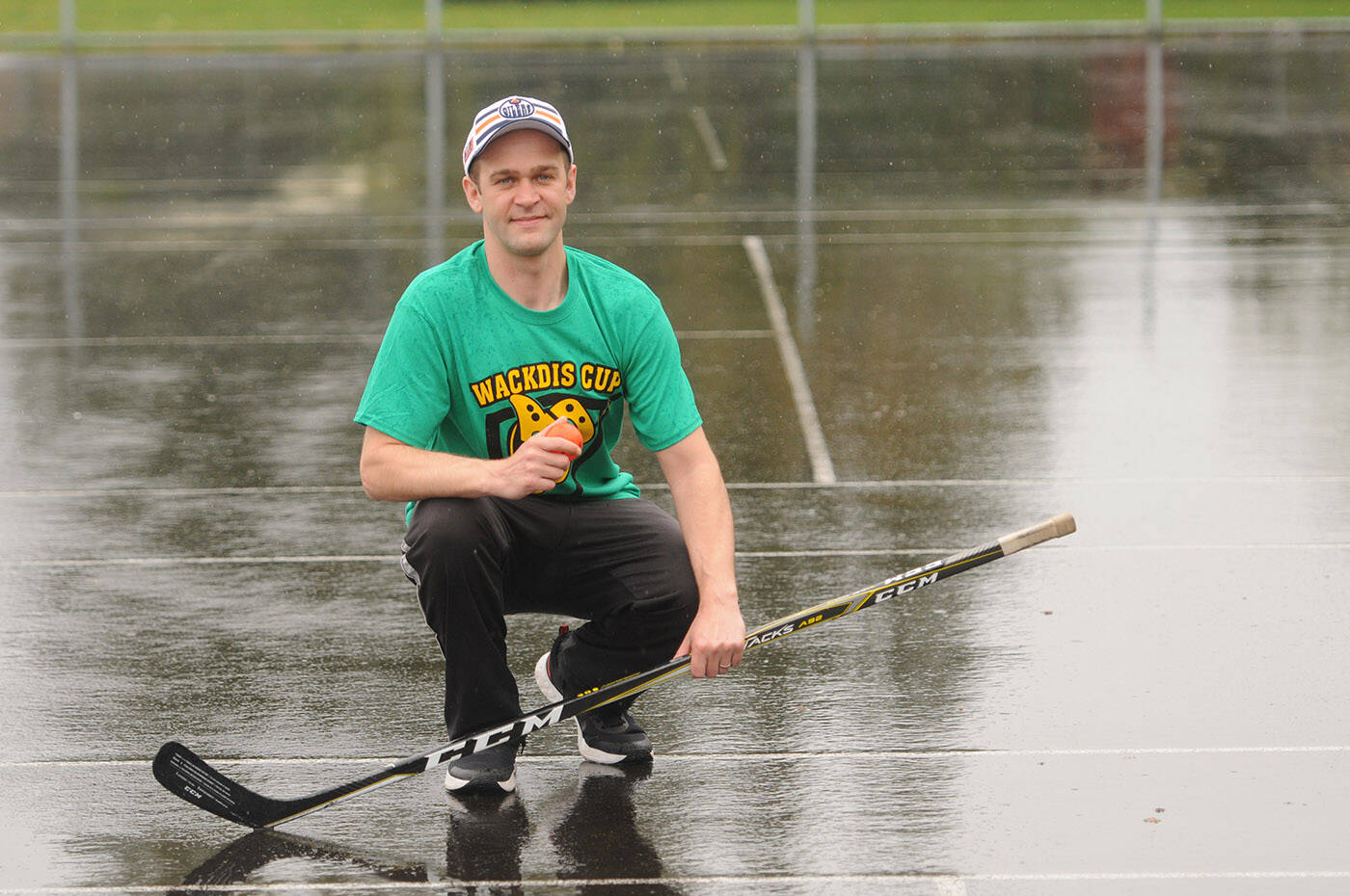 Devin Baker. of Chilliwack is organizing the Wackdis Cup, an outdoor fun ball hockey tournament to raise money for the Starfish Pack Program. (Jenna Hauck/ Chilliwack Progress)