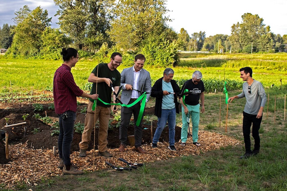 The grand opening of the Community Roots Garden by Chilliwack Bowls of Hope Society took place on Monday, July 18, 2022. (Submitted by Chilliwack Bowls of Hope Society)