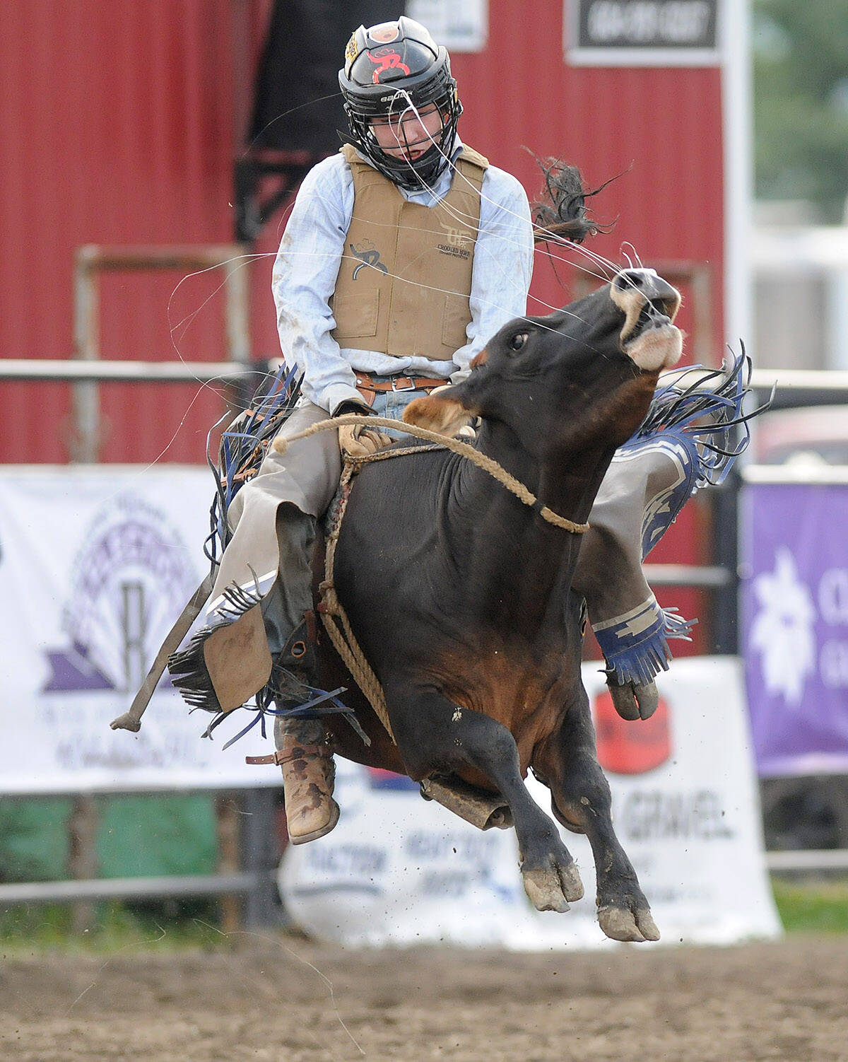 The Chilliwack Rodeo (seen here in 2019) is back at the 150th Chilliwack Fair Aug. 5 to 7. (Jenna Hauck/ Chilliwack Progress file)