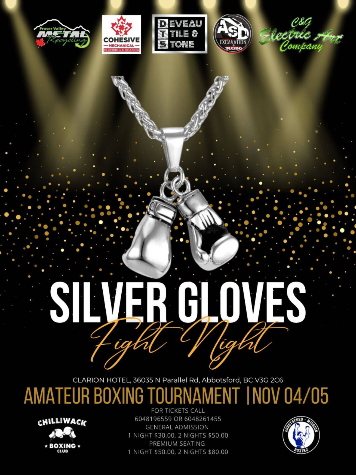 Silver Gloves boxing event returning to Abbotsfords Clarion Hotel and Conference Centre