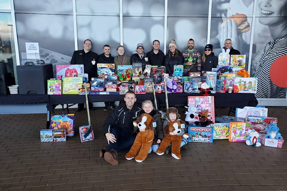 An image from the 2019 Elements Casino Toy Drive. This year’s event is set for Dec. 7, 2024. (Elements Casino Chilliwack/ Facebook)