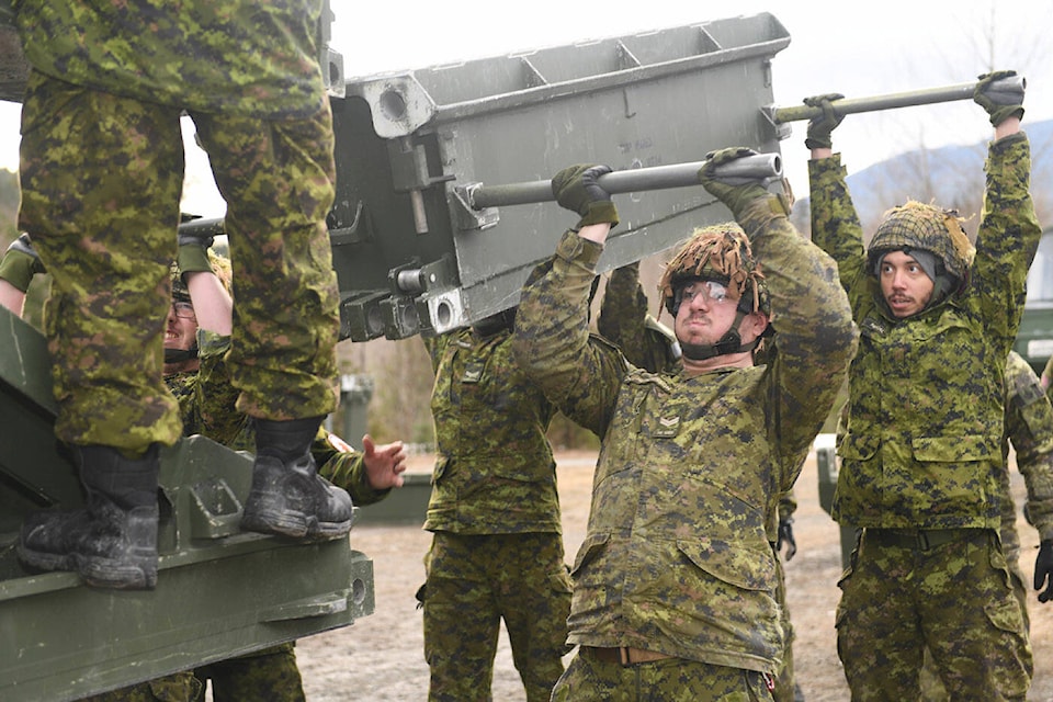 Soldiers take part in Exercise Paladin Response in Cultus Lake and the surrounding area. The training exercise ran from Dec. 26 to 31, 2022. (Flickr/ 39 Canadian Brigade Group)