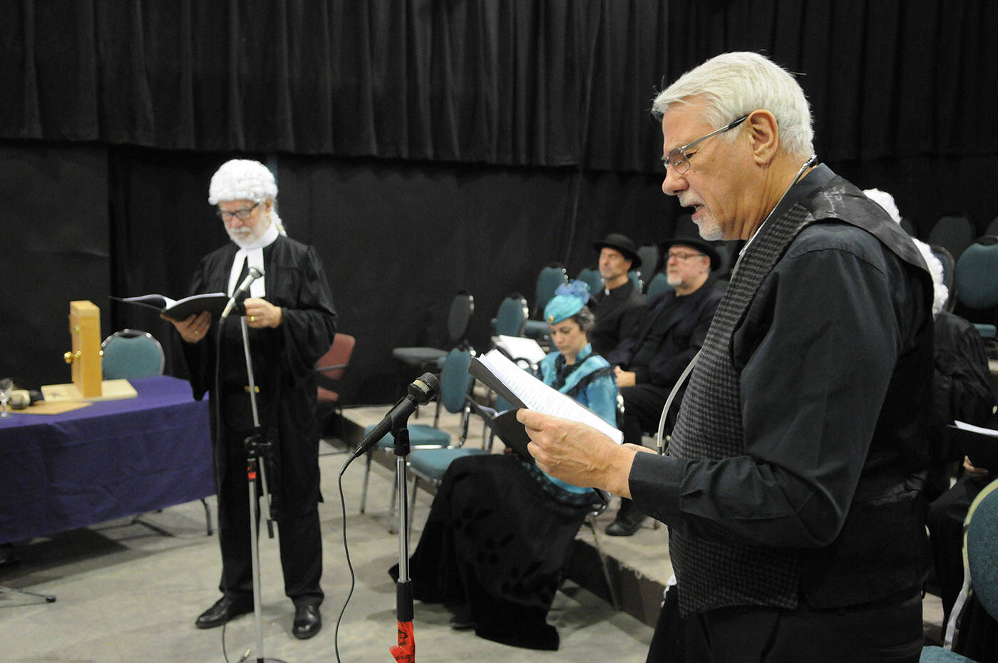 The Chilliwack Players Guild, seen here on Dec. 29, 2022, will be presenting its third radio play, Mystery in Pimlico, on Jan. 14. (Jenna Hauck/ Chilliwack Progress)