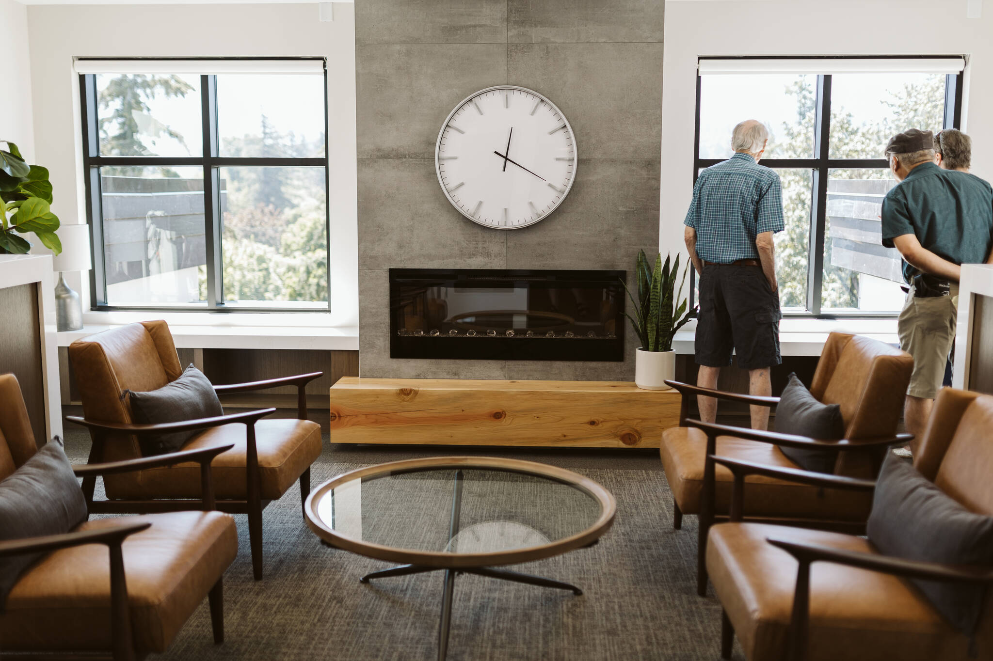 Cascade Reading Lounge and Terraces are located on the sixth floor of The Hawthorn.