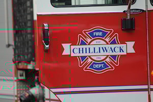 Truck catches fire, flames spread to trees in commercial area of Chilliwack