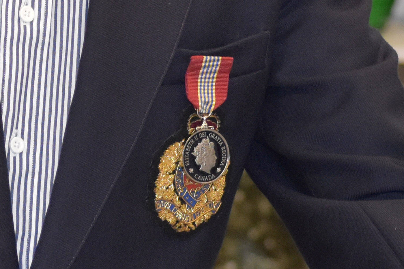Vince Merritt received the Sovereigns Medal for Volunteers on April 5, 2023. (Desmond Devnich)