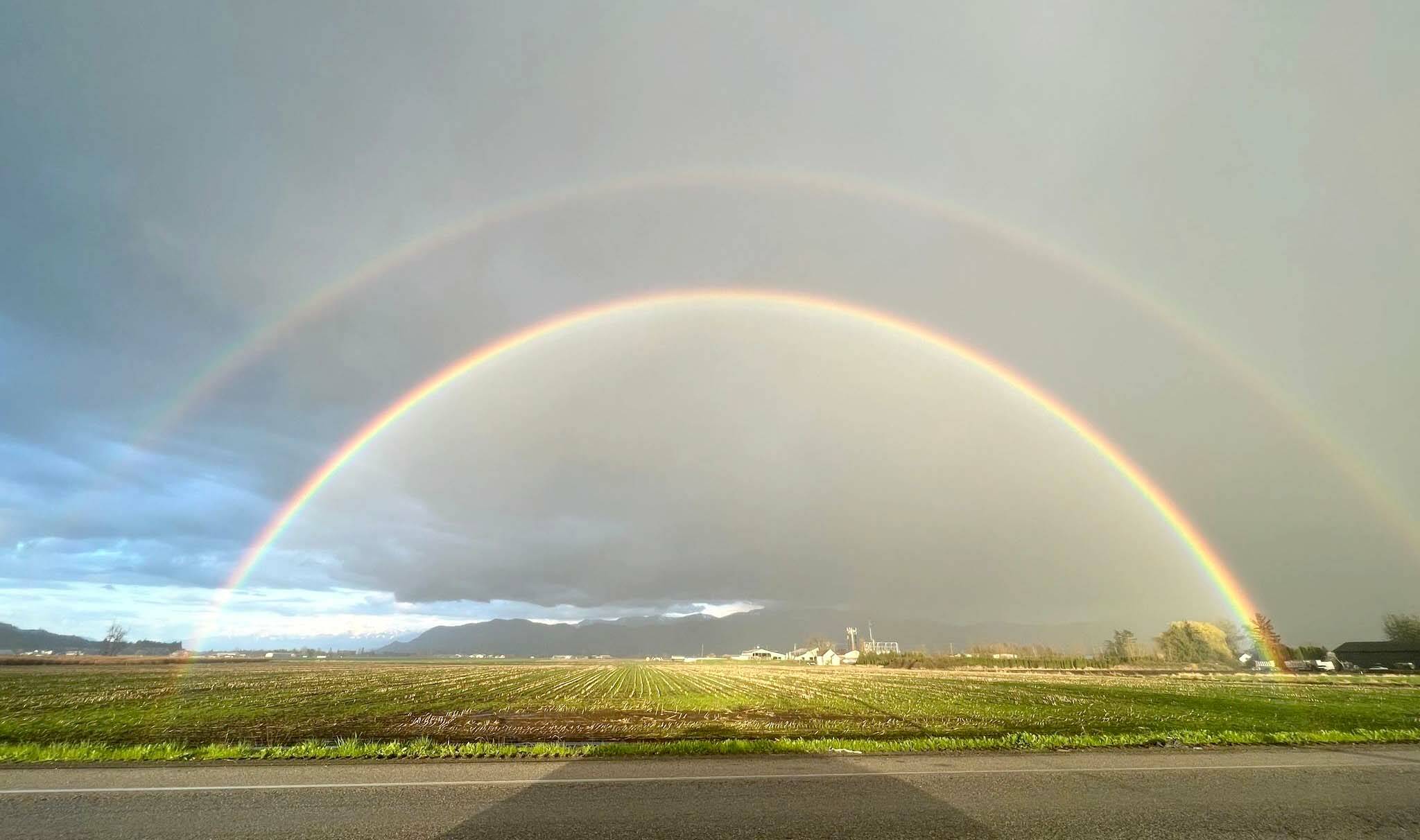 PHOTOS: Abbotsford's skies a kaleidoscope of colours with double