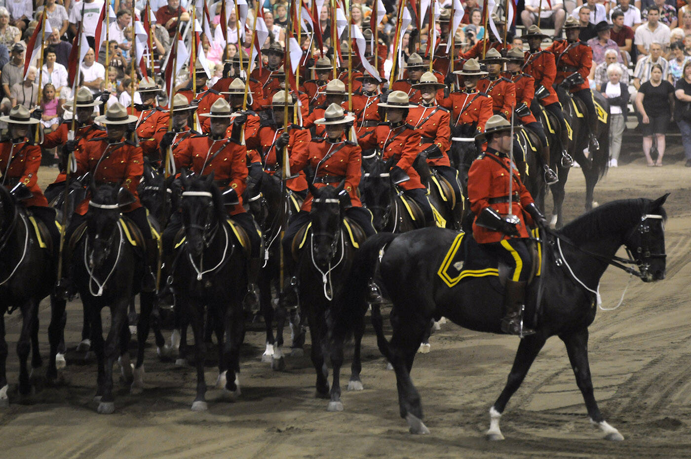 The RCMP Musical Ride is seen on Aug. 20, 2009 at Chilliwack Heritage Park. They will return to Chilliwack on June 29, 2023. (Jenna Hauck/ Chilliwack Progress file)