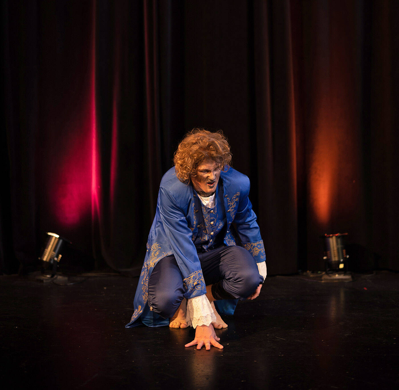 Cade Bruneski plays the Beast in Ignite Theatres production of Beauty and the Beast which is at the Chilliwack Cultural Centre May 25 to 27. (Kevin Brown photo)