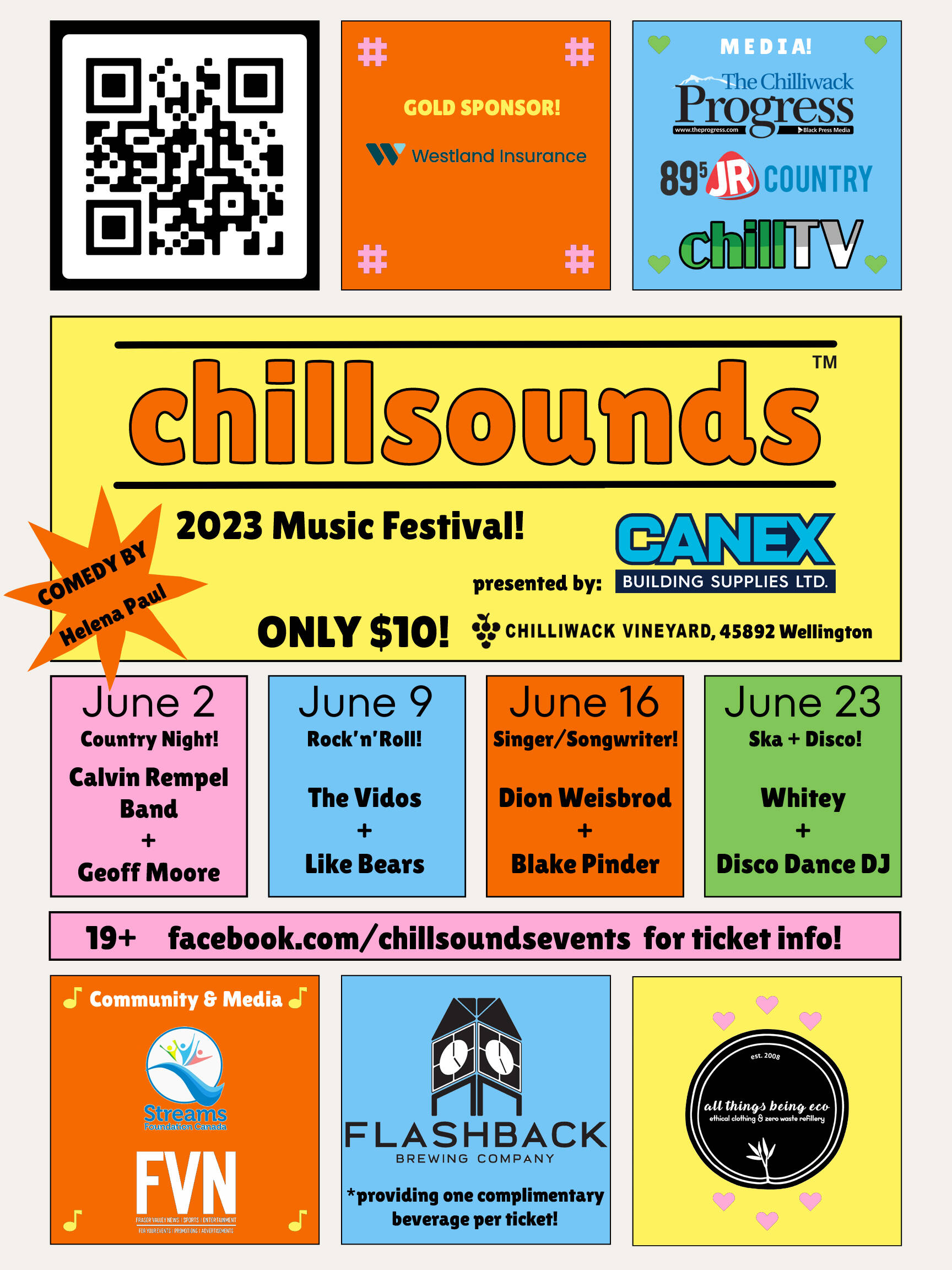 Chillsounds 2023 Music Festival poster. (ChillTV)