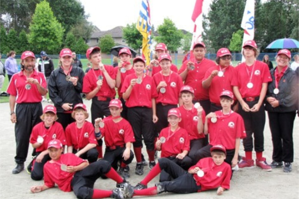 Nine softball players from Clearwater helped the Zone 2 (Thompson-Okanagan) boys team place second at the BC Summer Games. Members of the Zone 2 (Thompson-Okanagan) boys softball team show off the silver medals they won at the BC Summer Games during the July 20 - 22 weekend.