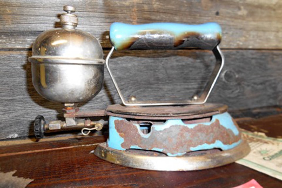 Antique irons, such as the one pictured here from the North Thompson Museum, had to be heated in the fire or, if you were lucky, by placing hot coals inside. Many modern day-to-day items may have a similar look but operate very differently today. (Submitted photo)