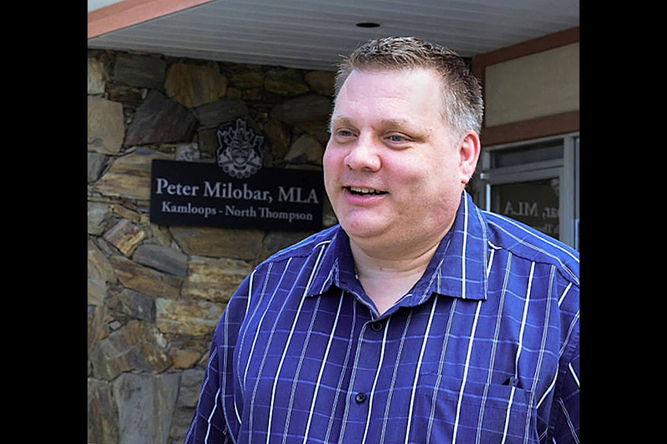 Kamloops North Thompson MLA Peter Milobar announced his transition to the BC Conservative Party to run for Kamloops Centre in the upcoming provincial election.  (KTW photo)