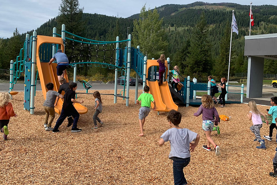 *name* said every day, the kids run out to the playground to get their favourite spot. (Submitted photo)