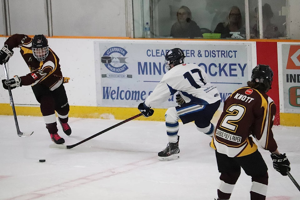 The Quesnel team played strong, Ice Hawks coach Ole Kjenstad says. (Zephram Tino photo - Clearwater Times).