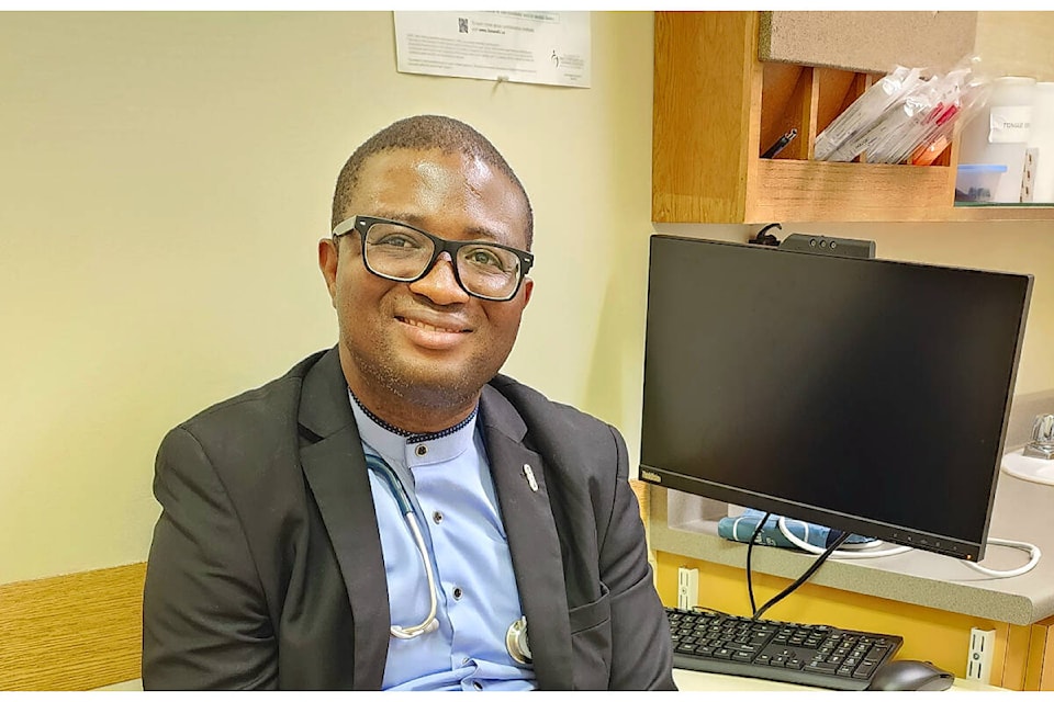 Dr. Ayosanmi, is a permanent family physician and E.R. doctor at Dr. Helmcken Memorial Hospital in Clearwater, B.C. 
Hettie Buck / ronaldomanosa 