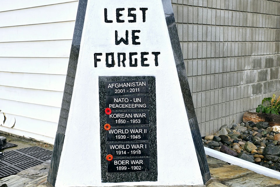 Barriere Legion branch #242 cenotaph. 
