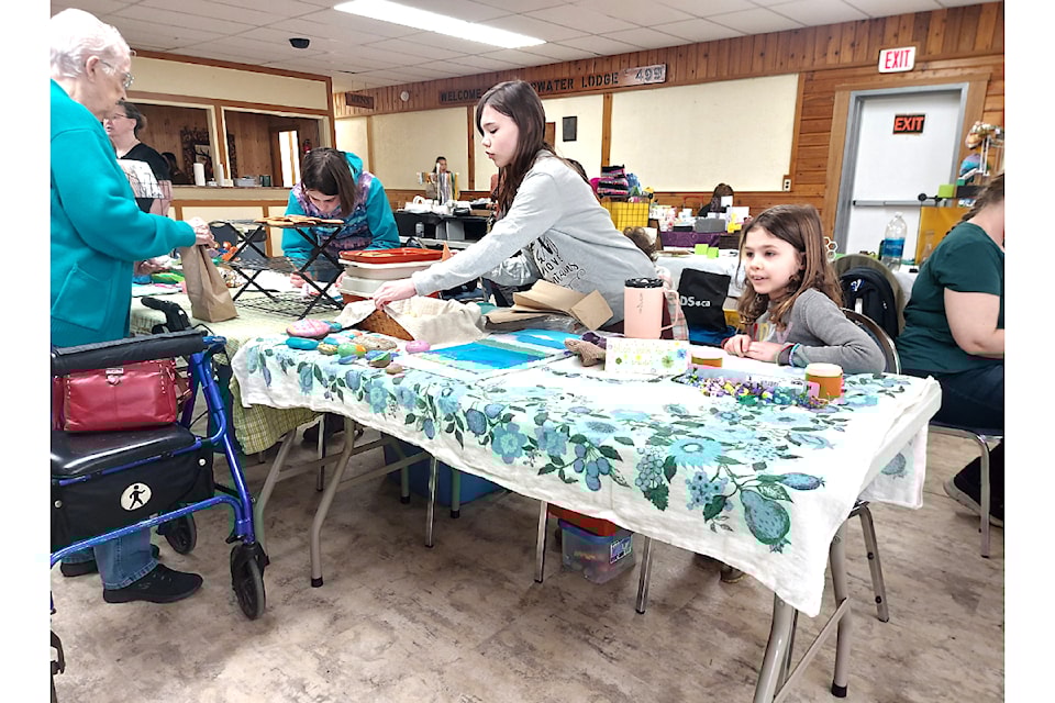 The Soeten  Sisters Crafts and Baking during the April 12 Easter Craft Fair.