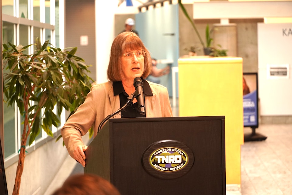 Thompson Nicola Regional District chair, Barbara Roden was re-elected by the TNRD board to a third term on Nov. 7 in Kamloops.