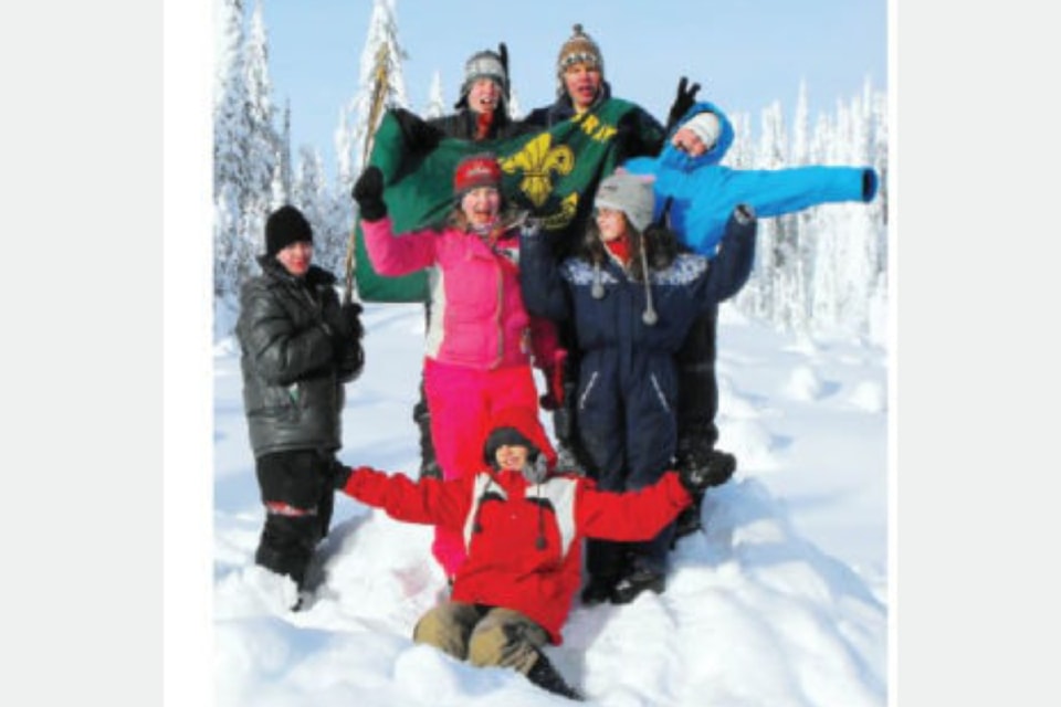 Scouts from First Wells Gray Scouts braved -15C weather during a recent winter camp at Graffunder Lakes, which are located about 10 km east of Vavenby the Jan. 7 weekend.