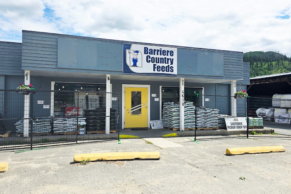 Barriere Country Feeds has moved to 4550 Barriere Town Road and continues to serve the North Thompson Valley. 