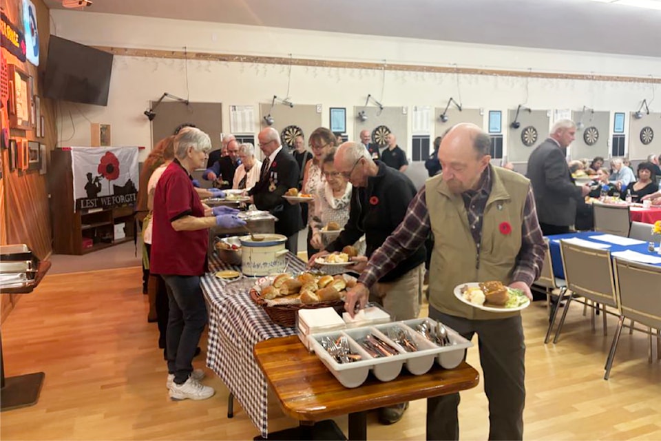 The annual Royal Canadian Legion Veterans Dinner was held at branch 259 in Clearwater on Nov. 2.