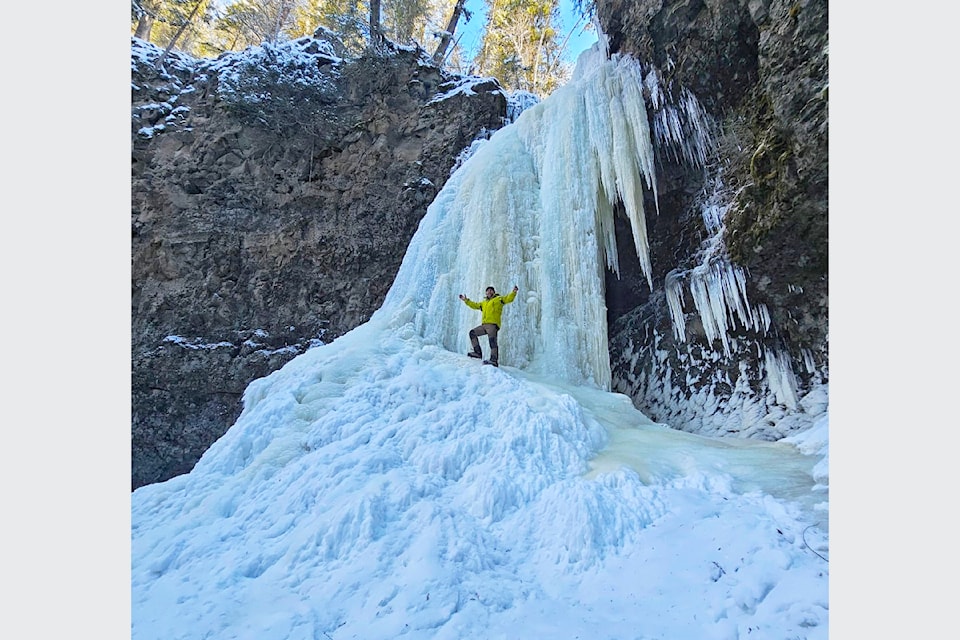 The beauty of Candle Creek Falls in Wells Gray Country on Feb. 8 during a cold snap. 