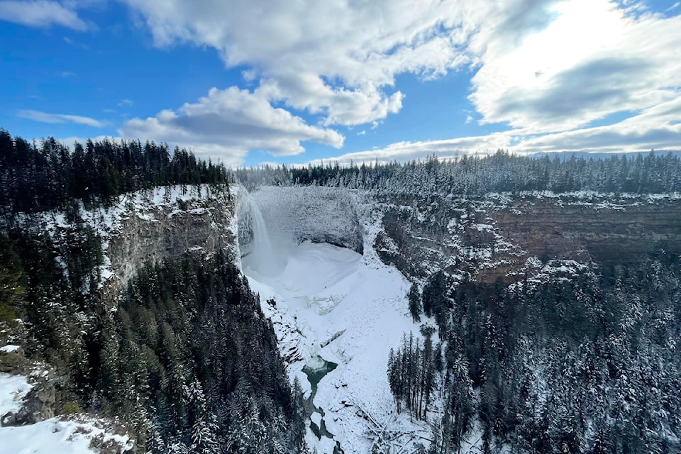 Stunning capture of Helmcken Falls in winter on Feb. 8 in Wells Gray Park. 