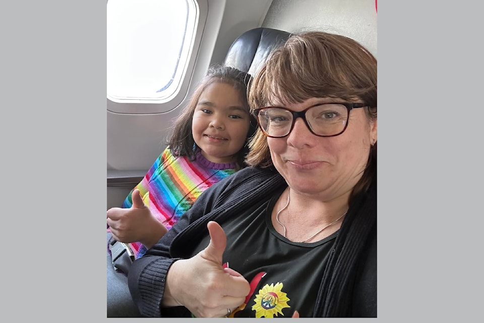Barriere daughter Chloe and mother Jen Nickel flying to Vancouver on Friday March 7 to attend The War Amps CHAMPS seminar together.