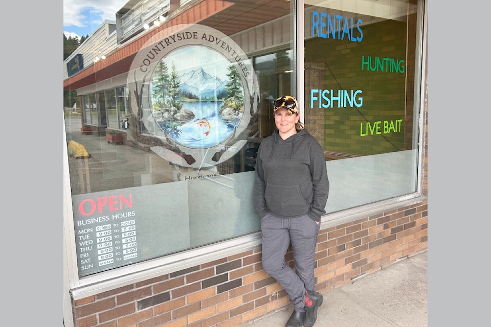 Lacey Kaduk, owner of Countryside Adventures in Clearwater offers kids 18 and younger recycled tackle to encourage them to explore fishing. 