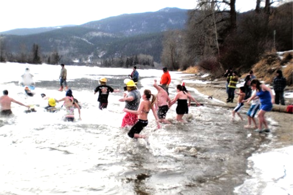 Twenty-seven brave souls took the plunge during the 17th annual Little Fort Polar Bear Dip on Jan. 1, 2011.