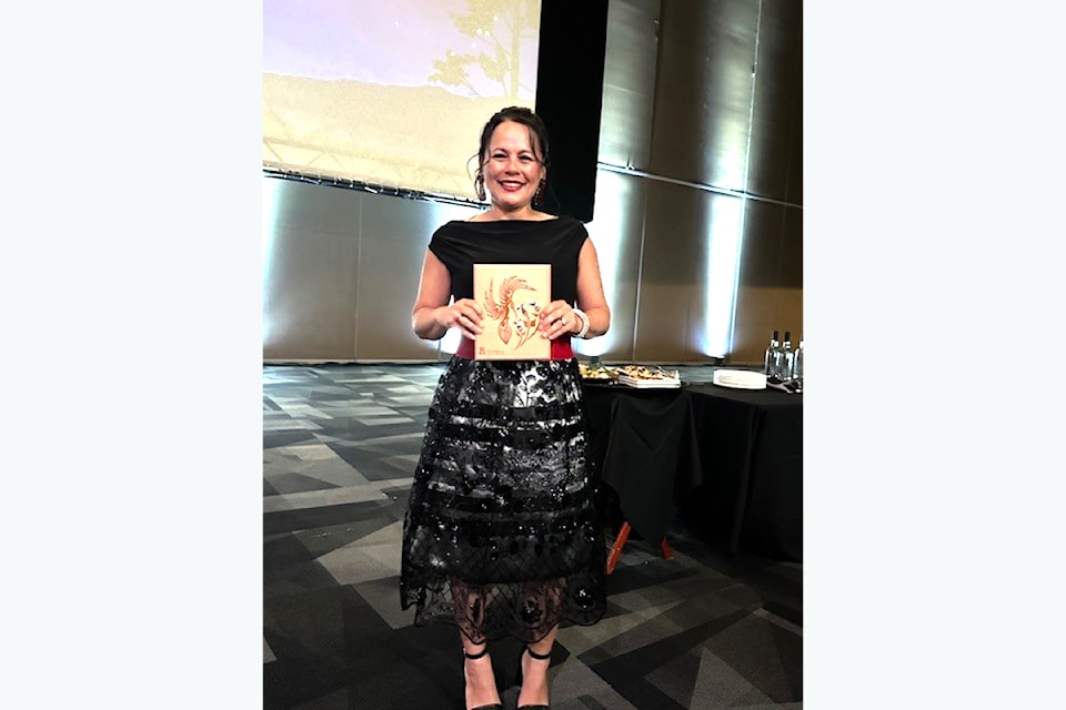Simpcw First Nation Health Director, Shelley Lampreau was awarded the First Nations Health Foundation's Health Champion Award on June 5 in Vancouver. 