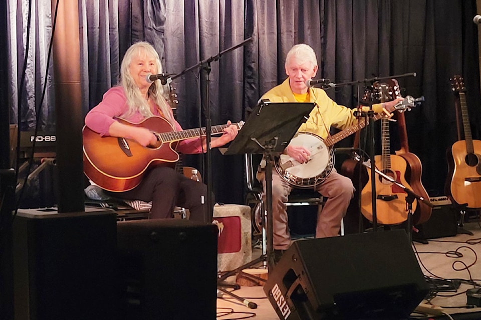 (From L - R): Brenda and Howie Ross from Barriere. Feb.15 at the North Thompson Fall Fair hall.