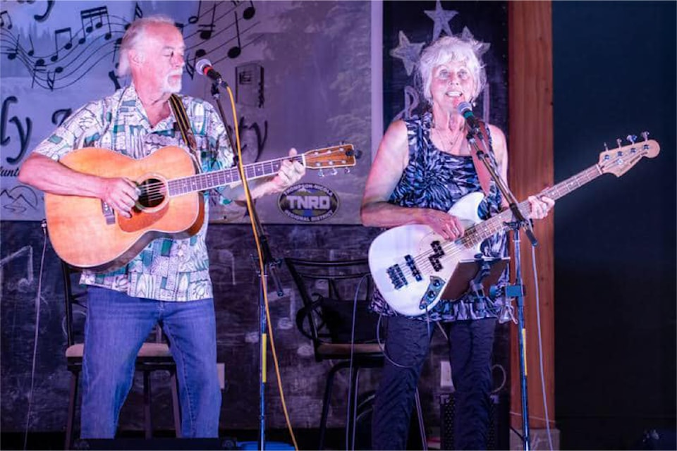 Nathan Tinkham, left, and Saskia Deleronde bringing some Vancouver Island folk, country and yodelling to the Summer Stage on Thurs. at Dutch Lake Community Centre. 