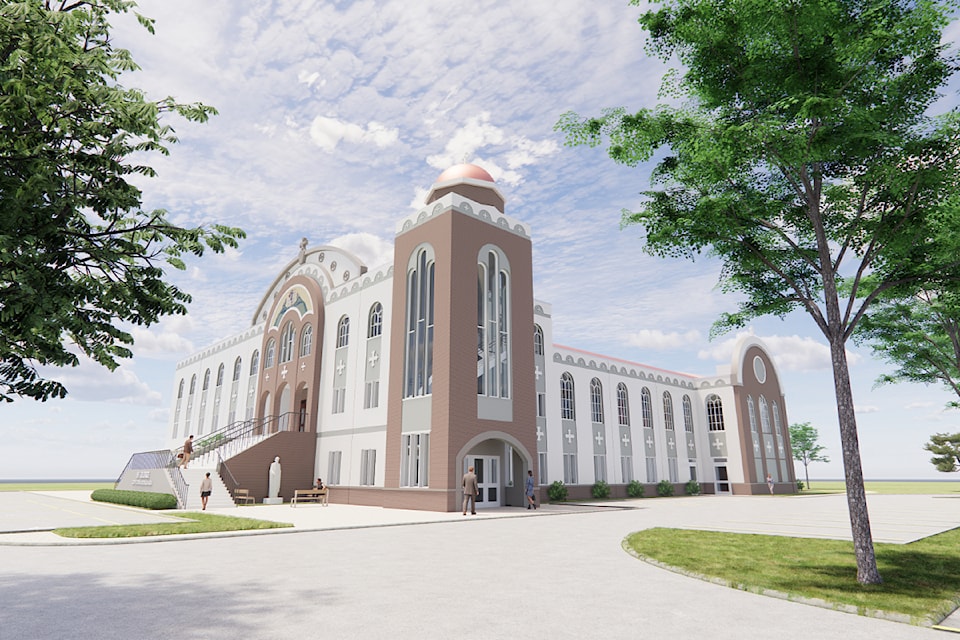 An artist's rendering of how the new St. George Coptic Orthodox Church will look.