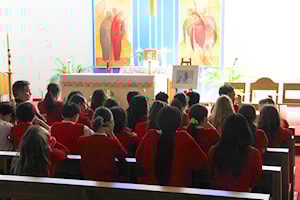 Cloverdale Catholic School students, teachers pray for Pope Francis