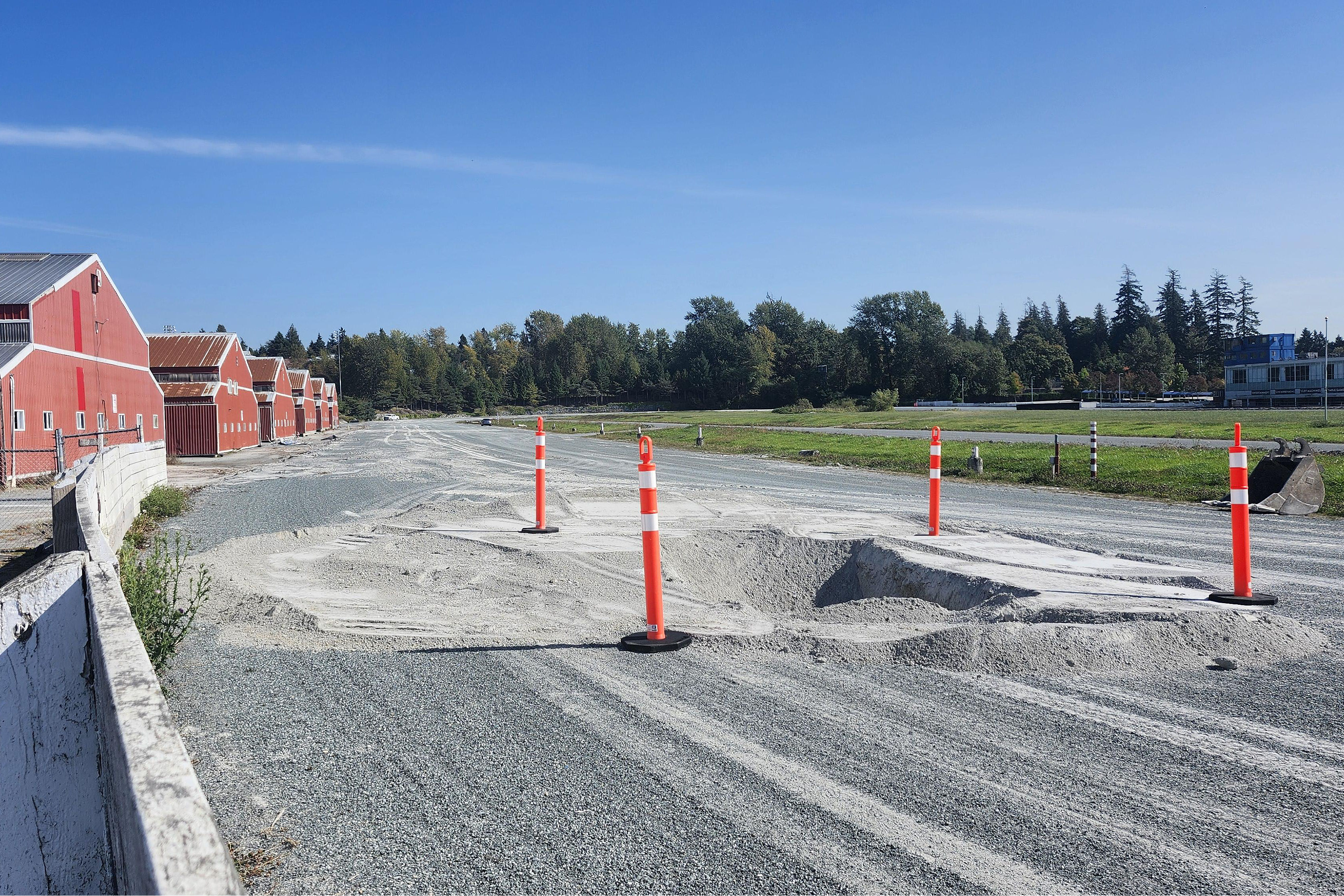 Demolition underway at B.C.'s iconic horse racing track Fraser Downs